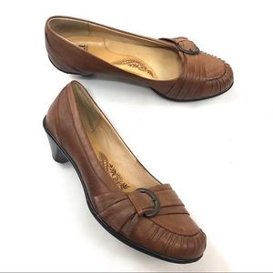 Sofft Seryn 1018000 Women Brown Leather Pump Heel Shoe Size 8.5